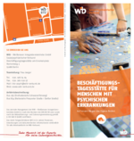 Flyer Beschäftigungstagesstätte für Menschen mit psychischen Erkrankungen